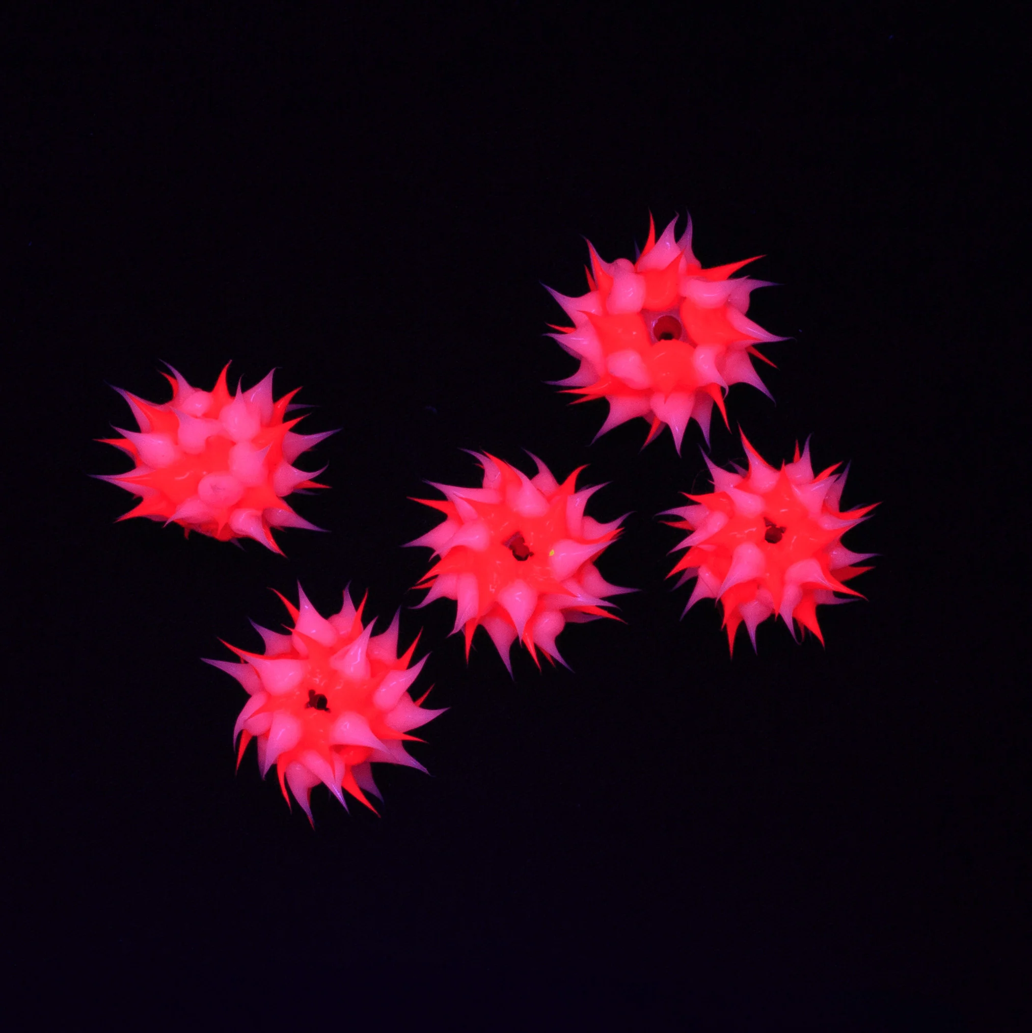 10MS192-12: Rubber Round Pink w/Clear 10mm - 5PPK - Image 2