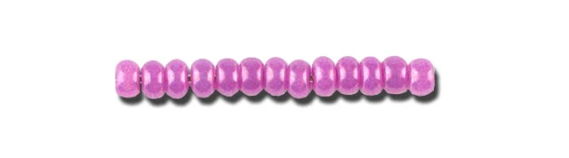 10SB197-2S: CZ Seed Bead Dyed Luster Purple 10/0 10 Hank - Image 2