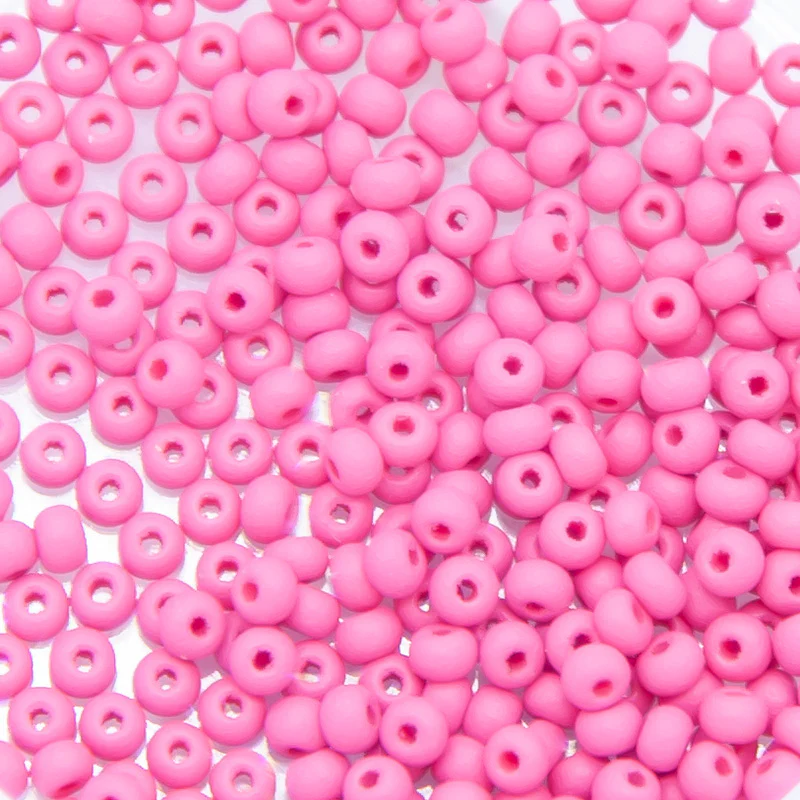 10SB994-PLMR: CZ Seed Bead Permalux Fuchsia Matte 10/0 - 25GM