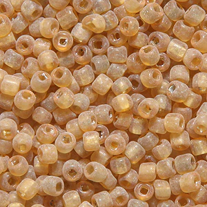 10SV253-18: Vintage Venetian Gold #18 SQ Hole Frosted 10/0 500 Grams