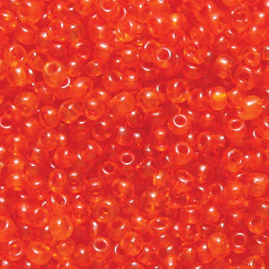 11EP235-1: Vintage French Transparent Orange 11/0 250GM - Image 2