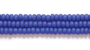 11SB176-MR: CZ Seed Bead Op Royal Blue Matte 11/0-1HK