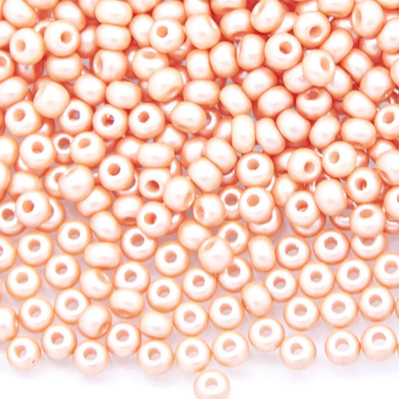 11SB933-PLR: CZ Seed Bead Permalux Apricot 11/0 - 25GM