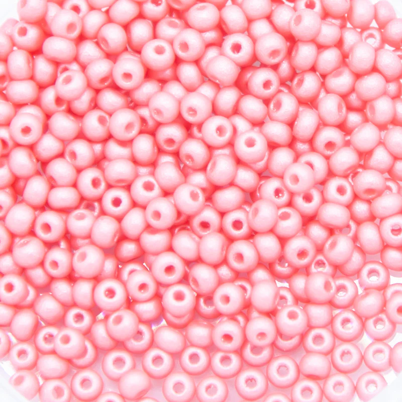 11SB993-PLR: CZ Seed Bead Permalux Pink 11/0 - 25GM