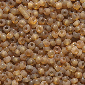 11SV253-28: Vintage Venetian Transparent Gold #28 Frosted 11/0 500 Grams
