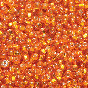 11SV435-5R: Vintage Venetian SIL-Line Orange #5 11/0 50 Gram Bag - Image 2