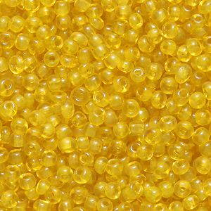 12EP222-2: Vintage French Transparent Yellow#2 12/0 250GM - Image 2