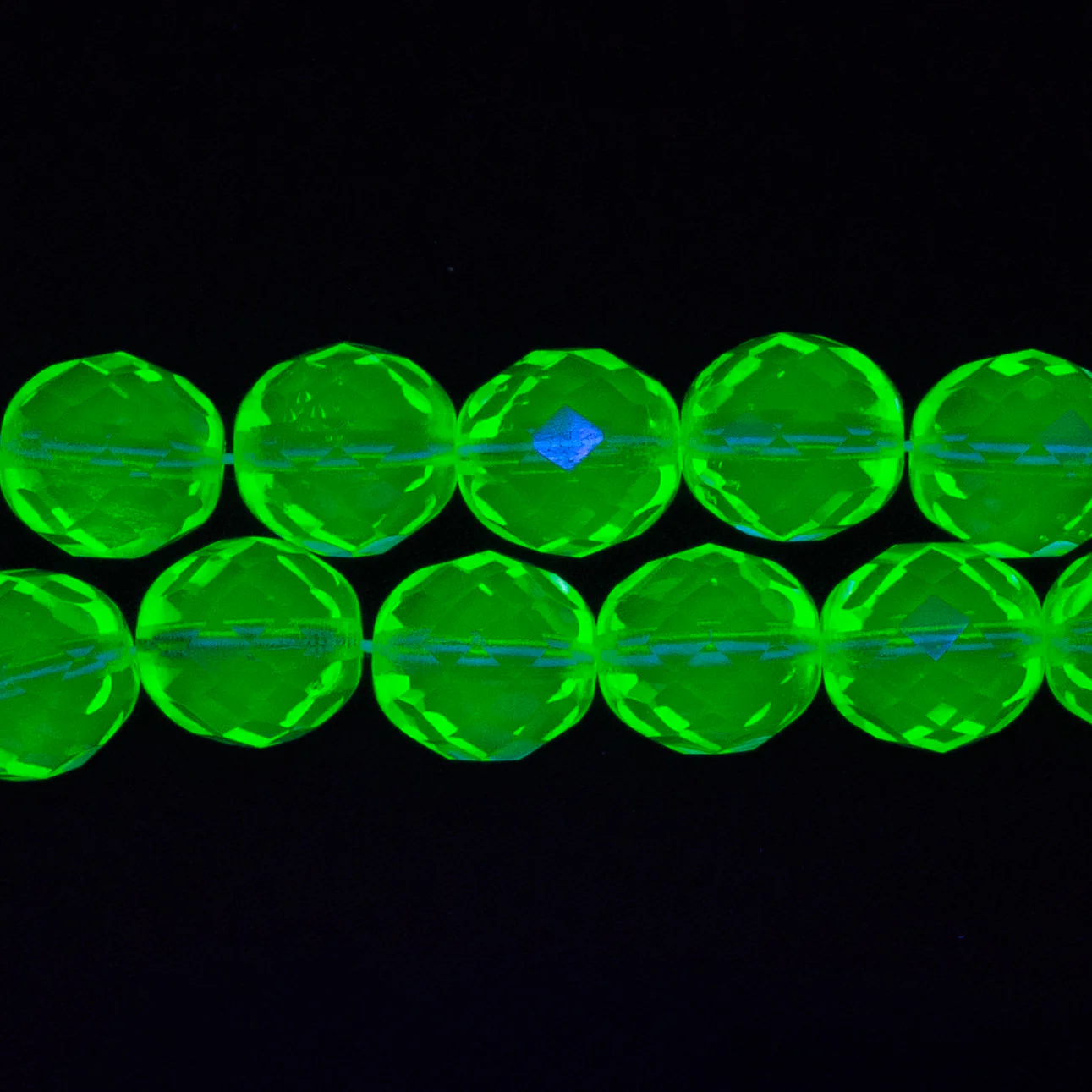 12FC222: Czech Faceted Round Jonquil 12mm 120 Pieces - Image 2