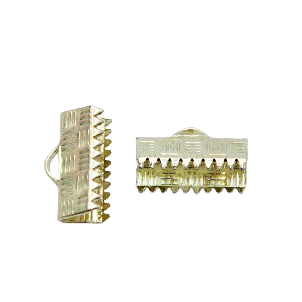 12FI82-GP: Clamp End W/Loop 13mm Gold Plt - 12PC - Image 2