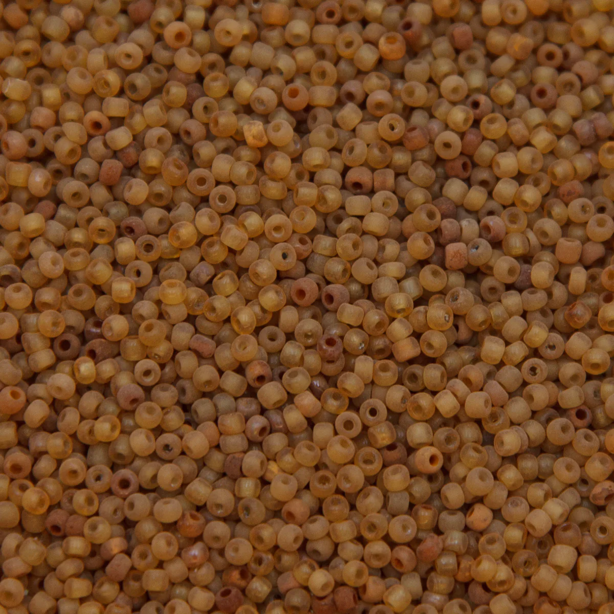 12SV253-3R: Vin Venetian Seed Bead Trans Gold #3 Unfinished 12/0-50GMs - Image 2