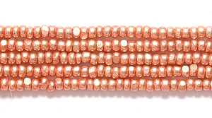 13SB856-C: CZ Seed Bead Charlotte Cut Metallic Copper 13/0 18HK
