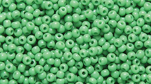 14SB183-L: CZ Seed Bead Op Medium Green 14/0 50GM