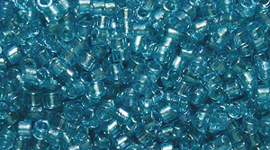 14SD7763R: DB2382 Delica Fancy Lined Aqua 11/0 - 9GM