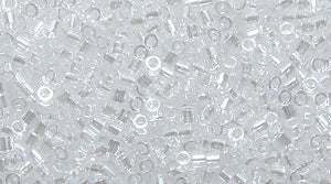 15SD312-T: DBS0050 Delica Luster Crystal 15/0 - 50GM