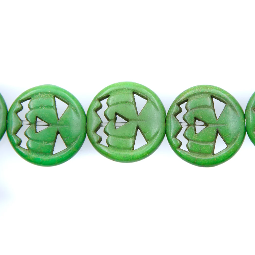 15ST50-G: Magnesite Green Pumpkin 15mm - Image 2