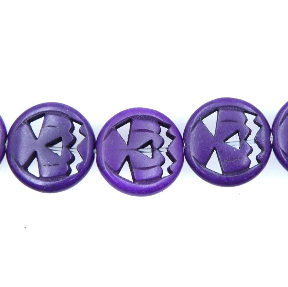 15ST50-PR: Magnesite Purple Pumpkin 15mm - Image 2