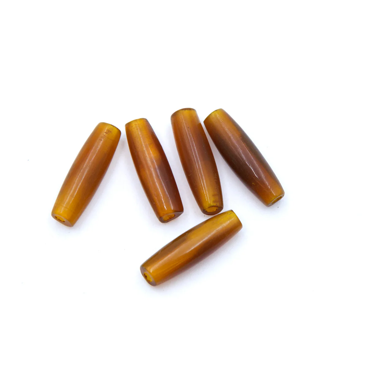 18HP255-T: Horn Pipe Amber Thin 3/4 Inch 25 Pieces - Image 2