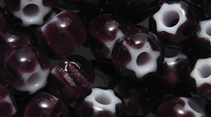 1SB298-WSL: CZ Seed Bead White Heart Star Amethyst 1/0 Loose-25GM