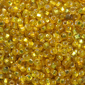 1SV999-33: Vintage Venetian Transparent Yellow 11/0 1 Ounce Package - Image 2