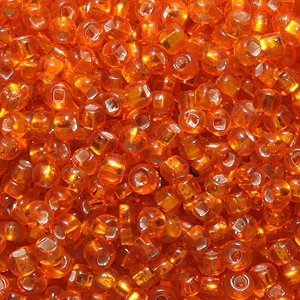 1SV999-61: Vintage Venetian Transparent Orange 10/0 1 Ounce Package - Image 2