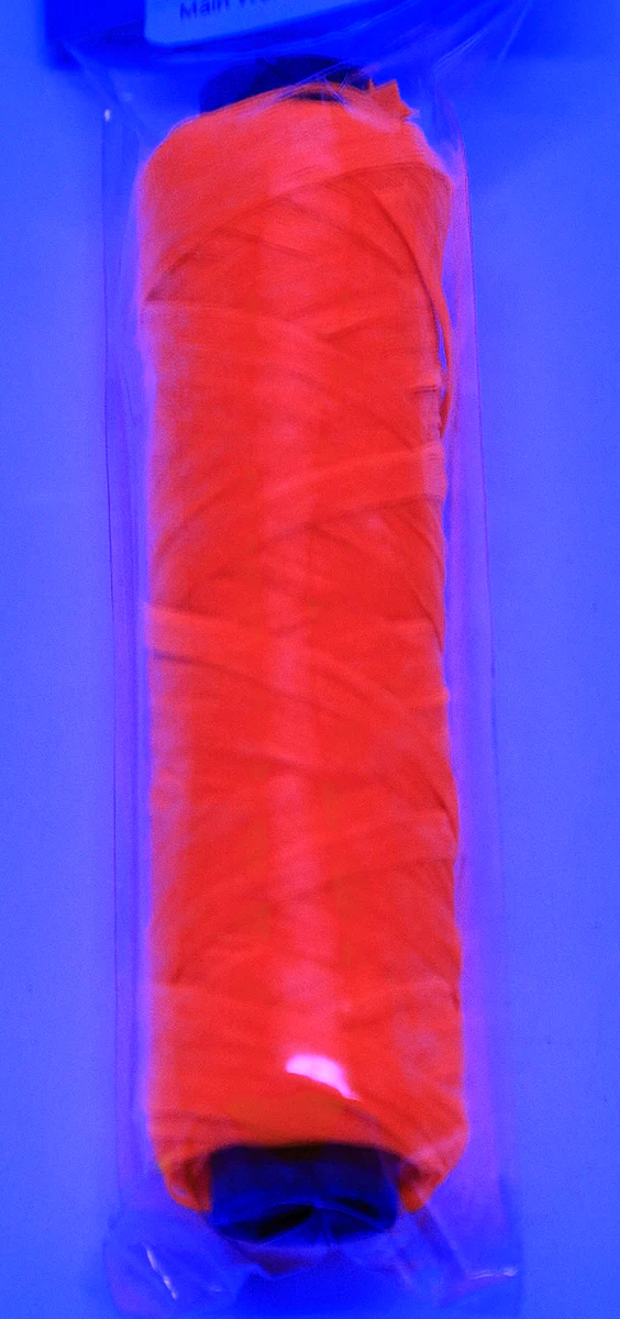 1TS133-B: Artificial Sinew Bobbin 60FT/20YD 5PLY 70LB Neon Orange - Image 2