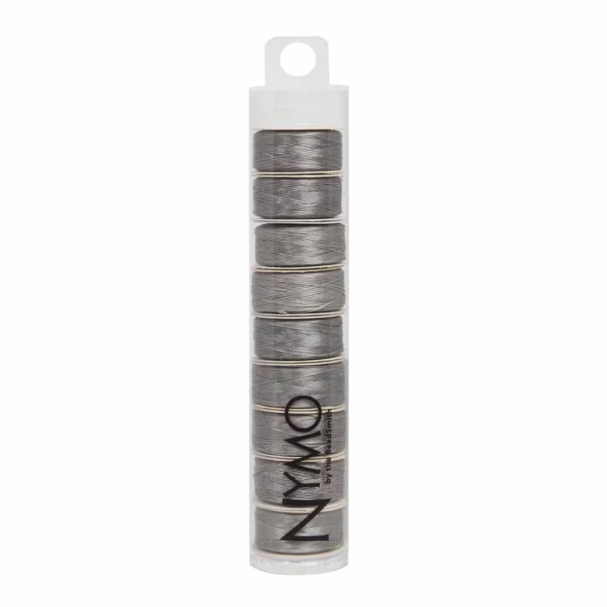 20TN105-B: Thread Nymo Grey Size B 72yd x10 Bobbins