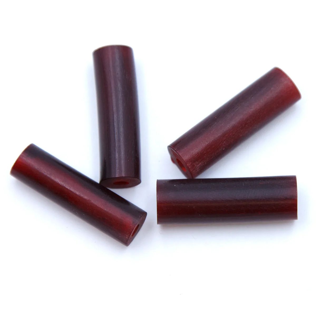 24HR247-T: Horn Tube Red Amber Thin 1 Inch 30 Pieces - Image 2