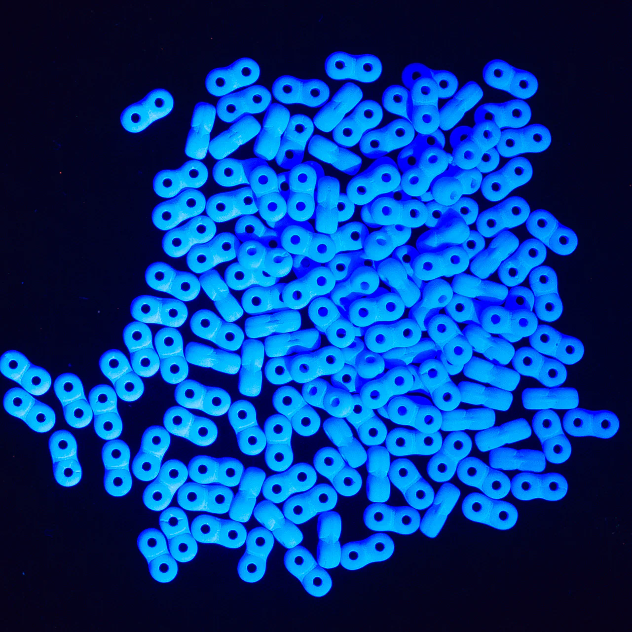 25TQ668-N: Czech Infinity Neon Capri Blue Matte 2x5mm - 1200 Pieces - Image 2