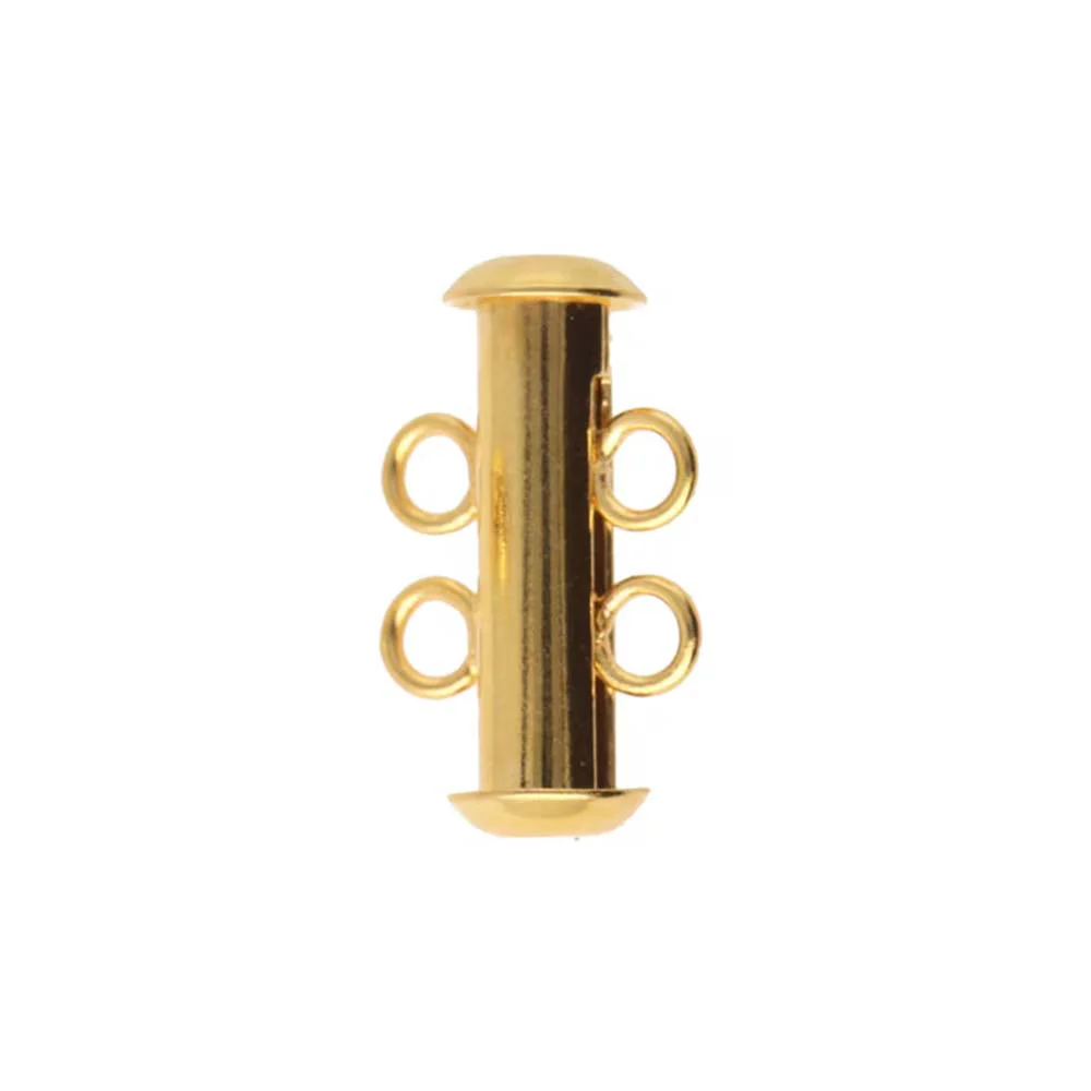 2FI357-G: Clasp Slide Magnetic 2-strand Gold 10x16mm - 1SE - Image 2