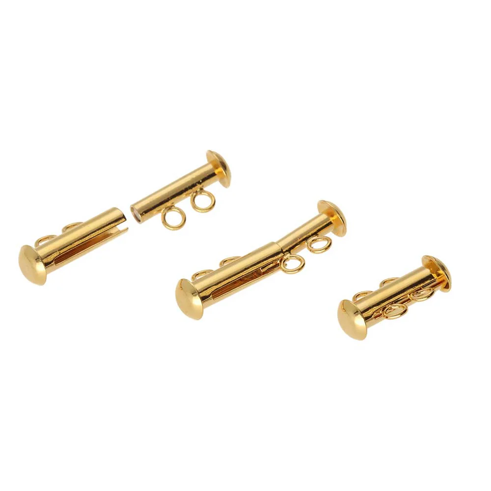 2FI357-G: Clasp Slide Magnetic 2-strand Gold 10x16mm - 1SE - Image 3
