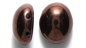 34CA109-98R: CZ Candy Oval 2HOLE Piccaso Amethyst 10x12mm-12PC