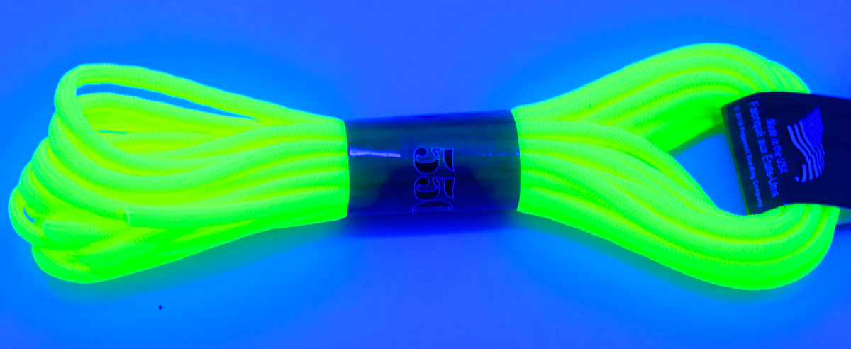 3CH550-81: Paracord 550 Neon Green 4mm 16FT - Image 2