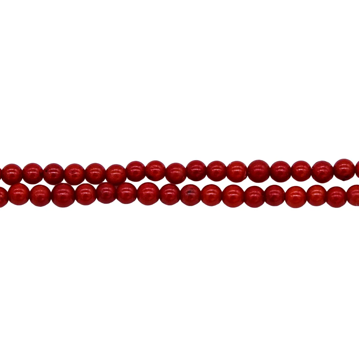 3ST440-D: Bamboo Coral Dark Red Dyed Round 3mm