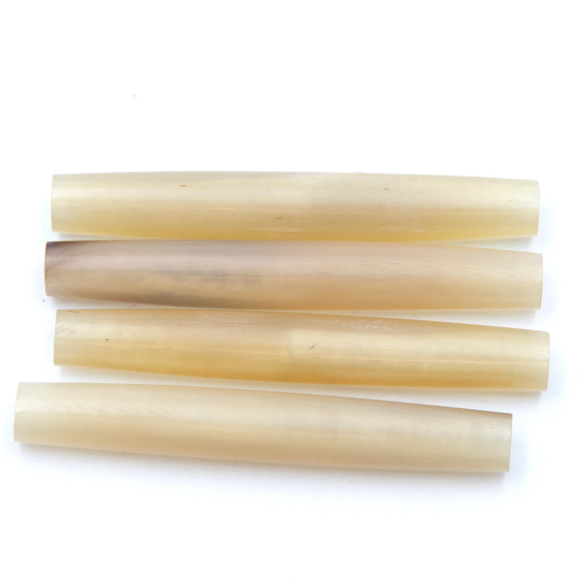 48HP250: Horn Hair Pipe Natural Color 2" 25Pc - Image 2