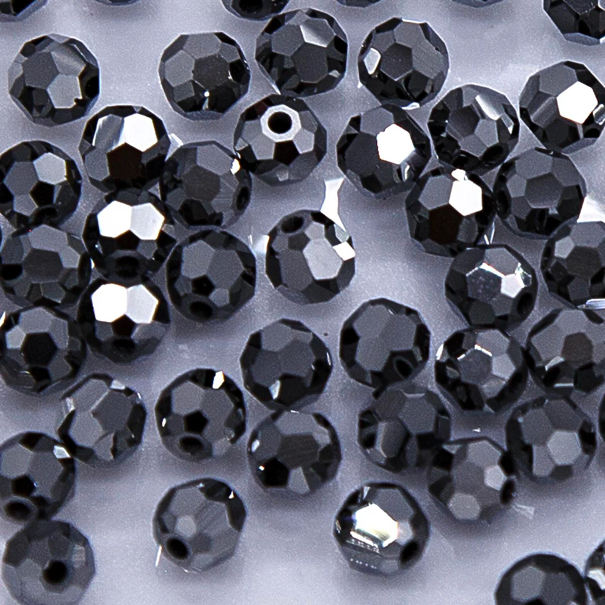 4CC309-F: Preciosa Crystal Round Hematite 4mm-72PC - Image 2