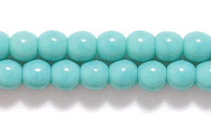 4RD185R: CZ Round Opaque Turquoise Green 4mm-100PC