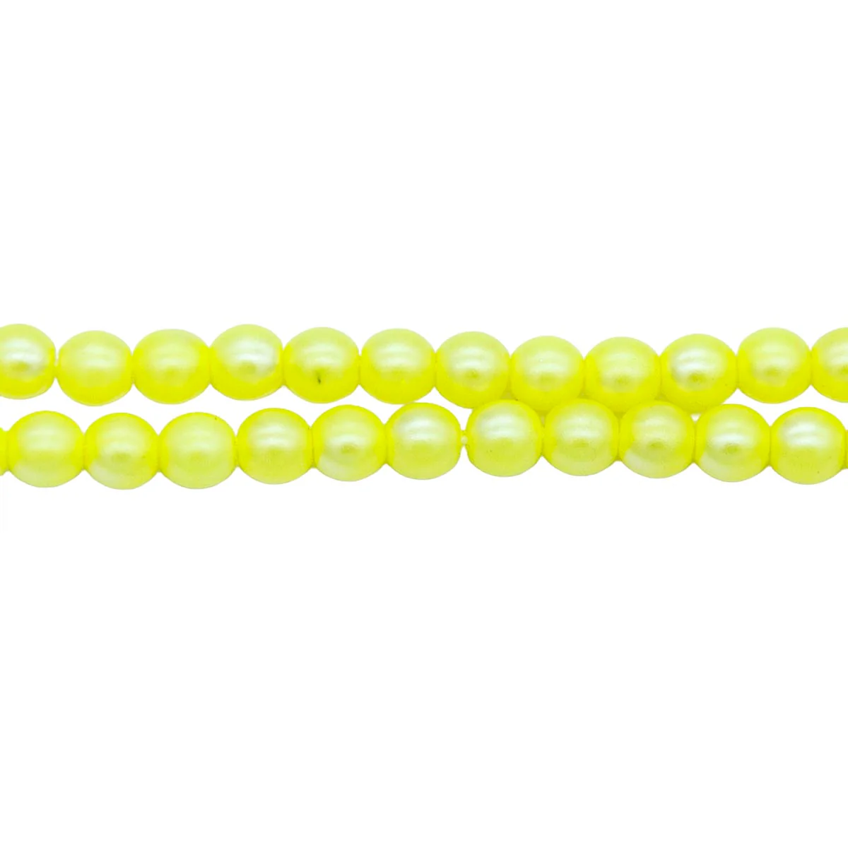 4RD621-N3: CZ Round Yellow Silk Neon Pearl 4mm 540PC