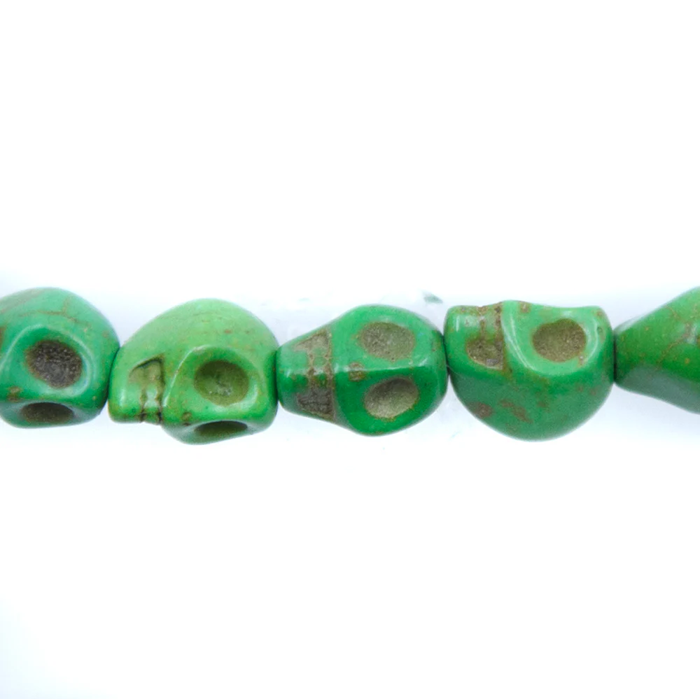4ST50-G: Magnesite Skull Green 6x8mm - Image 2