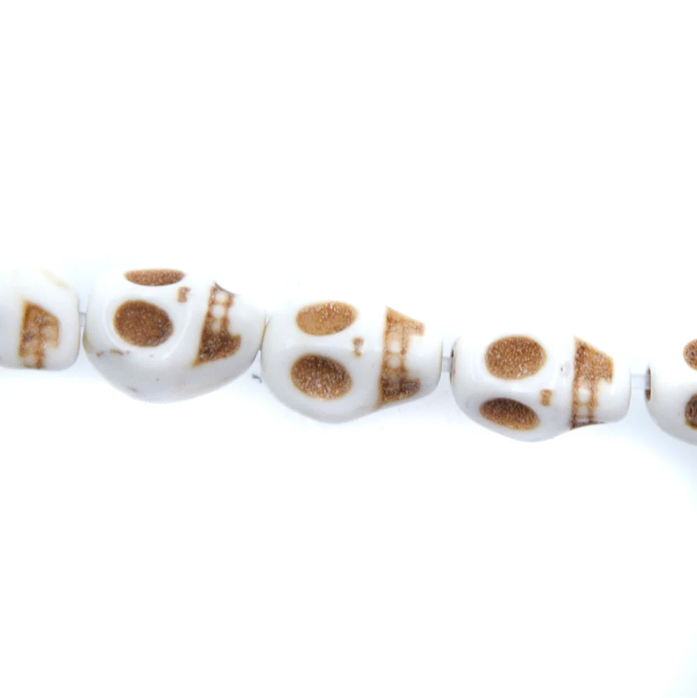 4ST50-T: Magnesite Skull Tan 6x8mm - Image 2