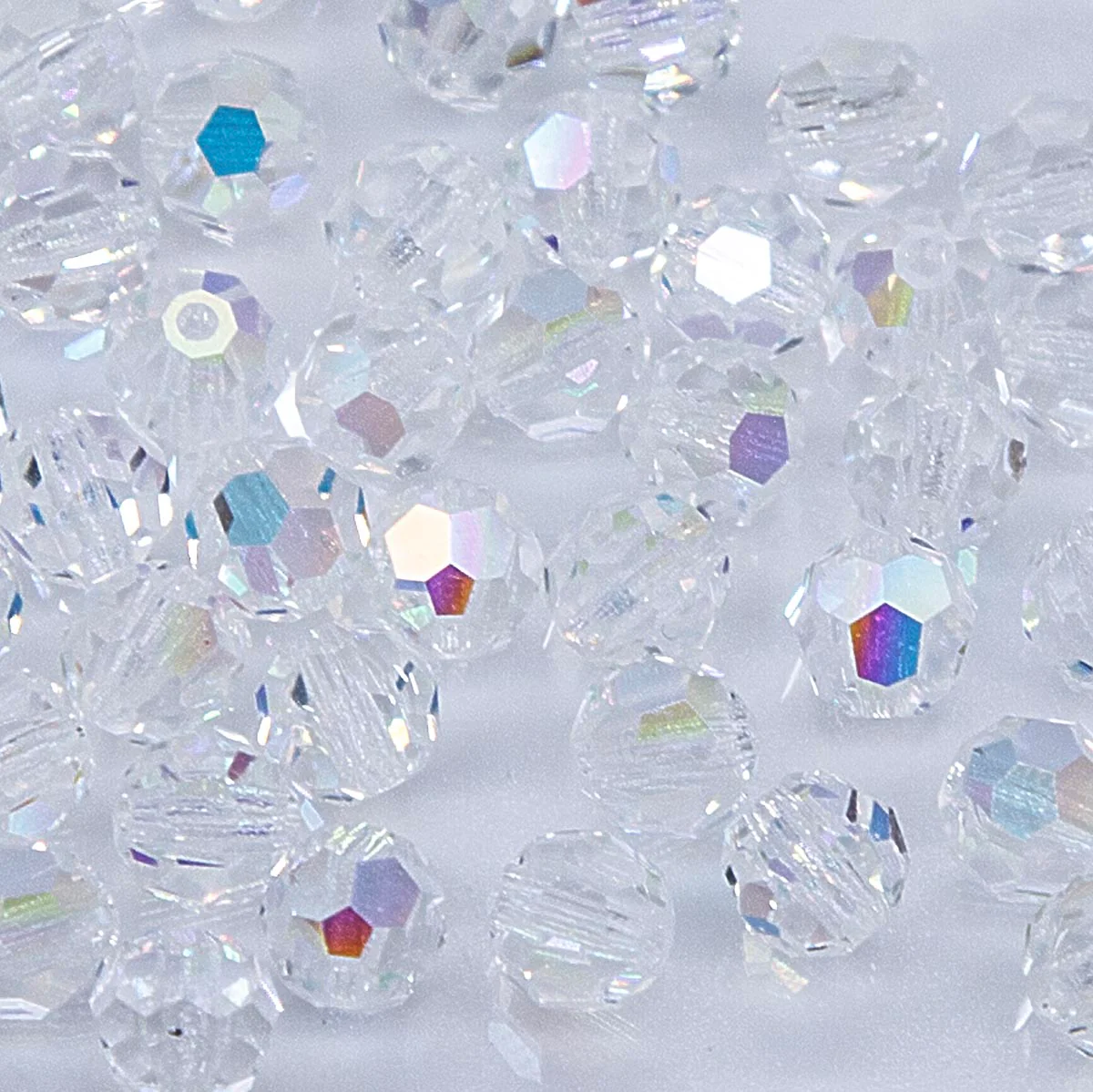 5CC512: Preciosa Crystal Round Crystal AB 5mm-72PC - Image 2