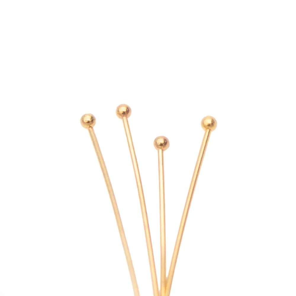 60FI61-G: Headpin 1.5MM Ball Gold PLT 60mm 22GA - 50PC - Image 3