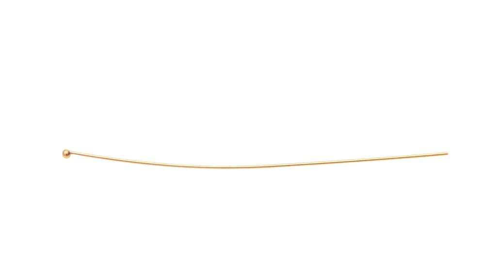 60FI61-G: Headpin 1.5MM Ball Gold PLT 60mm 22GA - 50PC - Image 4