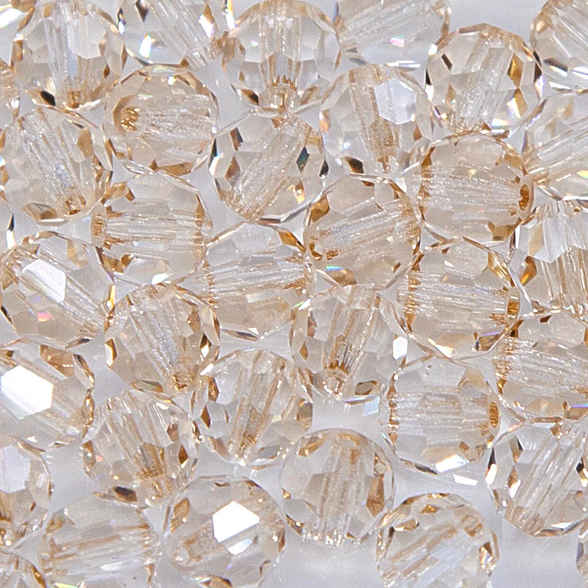 6CC051: Preciosa Crystal Round Honey 6mm-72PC - Image 2