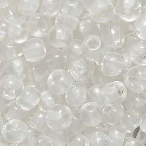 6EP212-Q: Vintage French Crystal#1 SQ Hole 6/0 250GM - Image 2