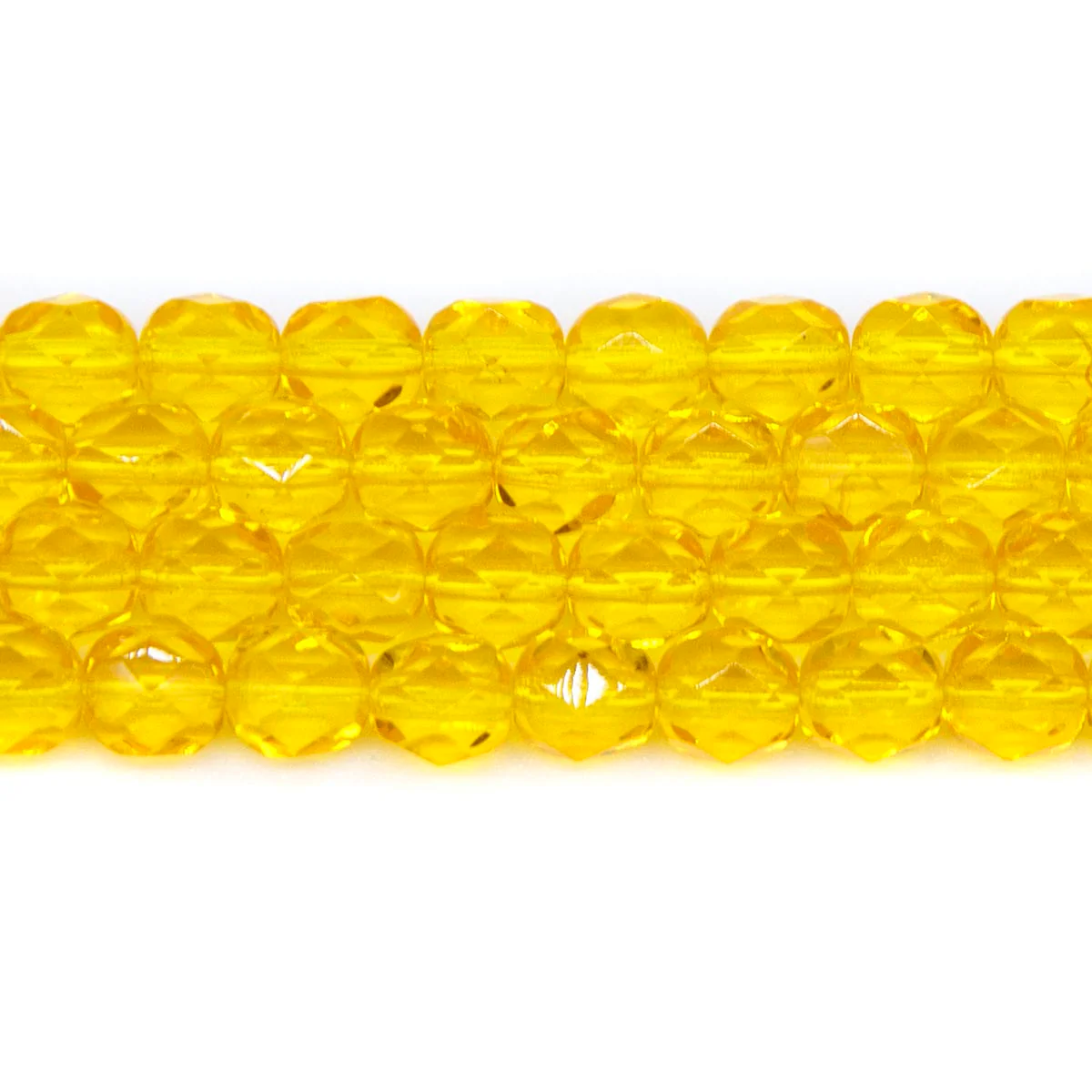 6FC225-AR: CZ FACET RD Trans LT MED Yellow 6mm-50PC - Image 2