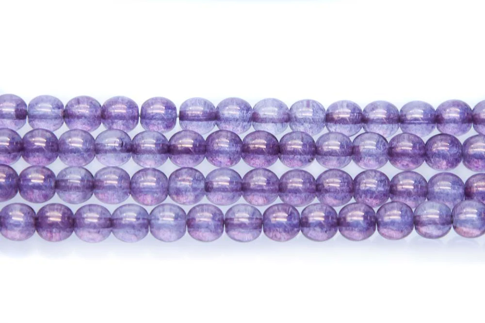 6RD098: CZ Round Crystal Picasso Amethyst 6mm - 600PC - Image 3