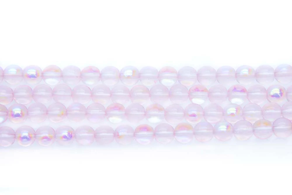 6RD591R: CZ Round Pink Aurora Borealis 6mm - 50Pc - Image 3