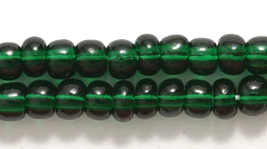 6SB288R: CZ Seed Bead Trans Deep Green 6/0-6STR