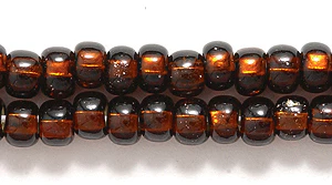 6SB458R: CZ Seed Bead SIL-Line Root Beer 6/0-6STR