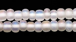 6SB512-TM: CZ Seed Bead Crystal Iris AB Matte 6/0 36STR